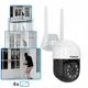 Наружная поворотная IP-камера Wifi 5 мп 4-кратный зум Белый - изображение 6