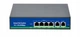 Комутатор PoE для IP камер 4 x PoE 2x Uplink 78W 100Mb Черный - изображение 2