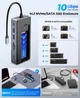 Док-станция ORICO 8-в-1 USB C с корпусом для M.2 SSD, USB C концентратор для M.2 NVMe/SATA SSD, 10 Гбит/с, 4K@60 Гц HDMI, 100 Вт PD, считыватель карт SD/TF, длина кабеля 15 см, серебристый - изображение 3