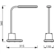 Лампа настільна з акумулятором Philips Bucket 7Вт 3000/4000/5700K 1800мАг USB-A білий - зображення 2