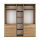 Шкаф распашной комбинированый №3 Light 2000x500x2200 Дуб эвок прибрежный (GALTK0310000000) - изображение 2