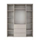 Шкаф распашной комбинированый №8 Light 1600x500x2200 Кашемир (GALTK0814000000) - изображение 2