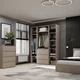 Шкаф распашной комбинированый №1 Light 1600x500x2200 Кашемир (GALTK0114000000) - изображение 4