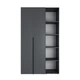Шкаф распашной комбинированый №11 Light 1200x500x2200 Графит серый (GALTK0117000000) - изображение 1