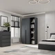Шкаф распашной комбинированый №11 Light 1200x500x2200 Графит серый (GALTK0117000000) - изображение 3