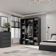 Шафа розпашна комбінована №16 Light 1600x500x2200 Графіт сірий (GALTK0167000000) - зображення 4