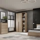 Шкаф распашной комбинированый №11 Light 1200x500x2200 Дуб сонома светлый (GALTK01113000000) - изображение 3