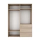 Шкаф распашной комбинированый №5 Light 1600x500x2200 Дуб сонома светлый (GALTK0513000000) - изображение 2