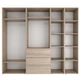 Шкаф распашной комбинированый №14 Light 2400x500x2200 Дуб сонома светлый (GALTK01413000000) - изображение 2