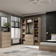 Шкаф распашной комбинированый №8 Light 1600x500x2200 Дуб сонома светлый (GALTK0813000000) - изображение 4
