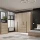 Шкаф распашной комбинированый №4 Light 2000x500x2200 Дуб сонома светлый (GALTK0413000000) - изображение 3