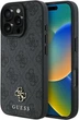Etui plecki Guess 4G Small Classic MagSafe do Apple iPhone 16 Pro Black (GUHMP16LP4SM4MK) - obraz 1