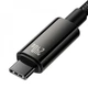 Кабель швидкого заряджання Type-C to Type-C Baseus Tungsten Gold 240W PD3.1 Fast Charging Data Cable (3m) black - зображення 8