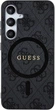 Etui plecki Guess 4G Collection Leather Metal Logo MagSafe do Samsung Galaxy S24 Black (GUHMS24SG4GFRK) - obraz 1