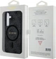 Etui plecki Guess 4G Collection Leather Metal Logo MagSafe do Samsung Galaxy S24 Black (GUHMS24SG4GFRK) - obraz 7