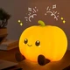 Светильник ночник силиконовый Тыква Pumpkin со встроенным аккумулятором и таймером - изображение 1