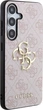 Панель Guess 4G Big Metal Logo для Samsung Galaxy S24 Pink (GUHCS24S4GMGPI) - зображення 4