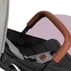 Прогулочная коляска MoMi Estelle Pink Black детская коляска тележка коляска для прогулок легкая компактная маневренная с регулировкой спинки и капюшоном до 15 кг удобная модель коляски с ручкой для транспортировки - изображение 12