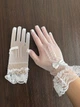 Рукавички в сіточку honey fashion accessories s/m/l білі (30к046) - зображення 3