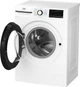 Стиральная машина Beko BM3 WFU 46245 WB, фронтальная, узкая, 44,6 см, 6 кг, 1200 об/мин, класс C (A+++)/A/B, 15 программ, инверторный, пар, дисплей, белый c чёрный люком - изображение 4