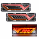 Светодиодный задний LED фонарь 12V 30×9 см (стоп, габарит, поворотник, задний ход) комплект 2 шт - изображение 4