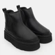 Женские угги низкие кожаные с мехом PLPS 5854-14 38 23.5 см Черные (ROZ6501097637) - изображение 3