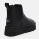 Женские угги низкие кожаные с мехом PLPS 5854-14 38 23.5 см Черные (ROZ6501097637) - изображение 5