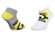 Шкарпетки MINIONS SOCKS 2P сірий, білий Діти 31-35, артикул 36775-1 - зображення 1