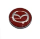 Ковпак колеса Mazda червоний 60 мм пластик+метал 1шт (ковпачок диска) - зображення 1