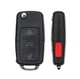 Корпус ключа Volkswagen 202AD чорний 80x50мм пластик (на 3+1-кнопки) OEM 5K0837202AE - зображення 2