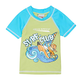 Топ сонцезахисний для хлопців Aqua Speed SURF-CLUB T-SHIRT 2020 зелений, блакитний Діти 104 см - зображення 2