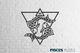 Панно інтер'єрне дерев'яне на стіну ZODIAC SIGNS: PISCES 74,3x72x0,7см. 309ел. Знаки зодіаку: Риби - зображення 2