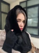 Косинка хустка норкова капор One Size чорна - изображение 6