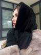 Косинка хустка норкова капор One Size чорна - изображение 7