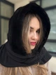 Косинка хустка норкова капор One Size чорна - изображение 10