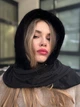 Косинка хустка норкова капор One Size чорна - изображение 11