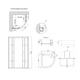 Душова кабіна Latwa SC80x80.SAT.MID.GR полукругла, скло тон. 4 мм + Душовий піддон KAPIELKA ST80x80x26, з панеллю Lidz - изображение 2