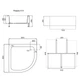 Душовий піддон Lidz KAPIELKA ST80x80x26 з панеллю - изображение 2