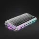 Клавиатура Беспроводная Gravastar Mercury K1 White Игровая Механическая. 2.4G/Bluetooth/Кабель. АЛЮМИНИЕВЫЙ Корпус. Hot-Swap. Батарея 8000mAh. RGB Подсветка Корпуса. Kailh Cherry Pink - изображение 1