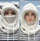 Ушанка, каппор, капюшон, балаклава, вітрозахисна шапка з м'якого флісу Lider 54-62 біла - зображення 2