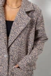 Пальто женское без подкладки пудрово-синий 257R99 Ager XXXL-4XL - изображение 5