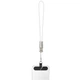 Дата кабель Hoco X126 Experto Type-C to Type-C 60W + Phone Holder & Lanyard (0.35m) Light Gray - зображення 3