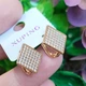 Сережки Xuping Jewelry довжина 1.5см ширина 1.5см медичне золото позолота 18К с1499 - зображення 2
