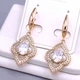 Сережки Xuping Jewelry довжина 4.2см ширина 1.7см медичне золото позолота 18К с1645 - зображення 4