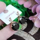 Сережки Xuping Jewelry довжина 1.9см ширина 1см медичне золото позолота 18К цирконій с1331 - зображення 3