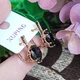 Сережки Xuping Jewelry довжина 1.9см ширина 1см медичне золото позолота 18К цирконій с1331 - зображення 4