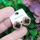 Серьги Xuping Jewelry длина 1.5см ширина 1.5см медицинское золото позолота 18К с1551 - изображение 5
