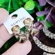 Серьги Xuping Jewelry длина 1.7см ширина 7мм медицинское золото позолота 18К с1613 - изображение 5