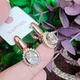 Серьги Xuping Jewelry длина 2.5см ширина 1.2см медицинское золото позолота 18К с1575 - изображение 3