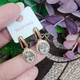 Серьги Xuping Jewelry длина 2.5см ширина 1.2см медицинское золото позолота 18К с1575 - изображение 7